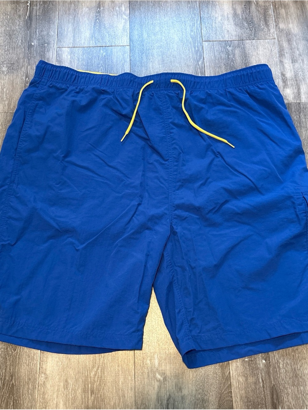Vtg Polo Ralph Lauren Men's 2X Big Blue  Embroidered Pony Swim Trunks Mesh Lined